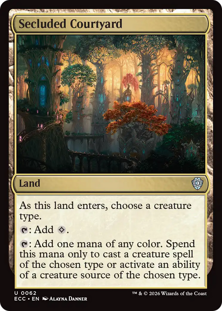 Secluded Courtyard [Lorwyn Eclipsed Commander] - Destination Retro