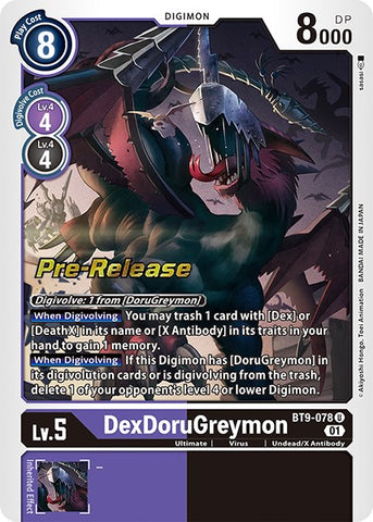DexDoruGreymon [BT9-078] [X Record Pre-Release Promos] - Destination Retro