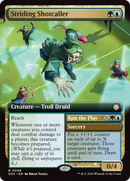 Striding Shotcaller (Extended Art) [Secrets of Strixhaven Commander] - Destination Retro
