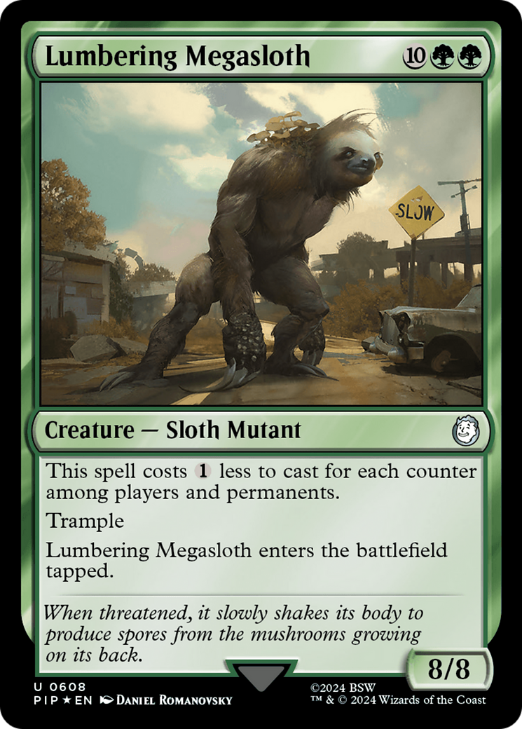 Lumbering Megasloth (Surge Foil) [Fallout] - Destination Retro