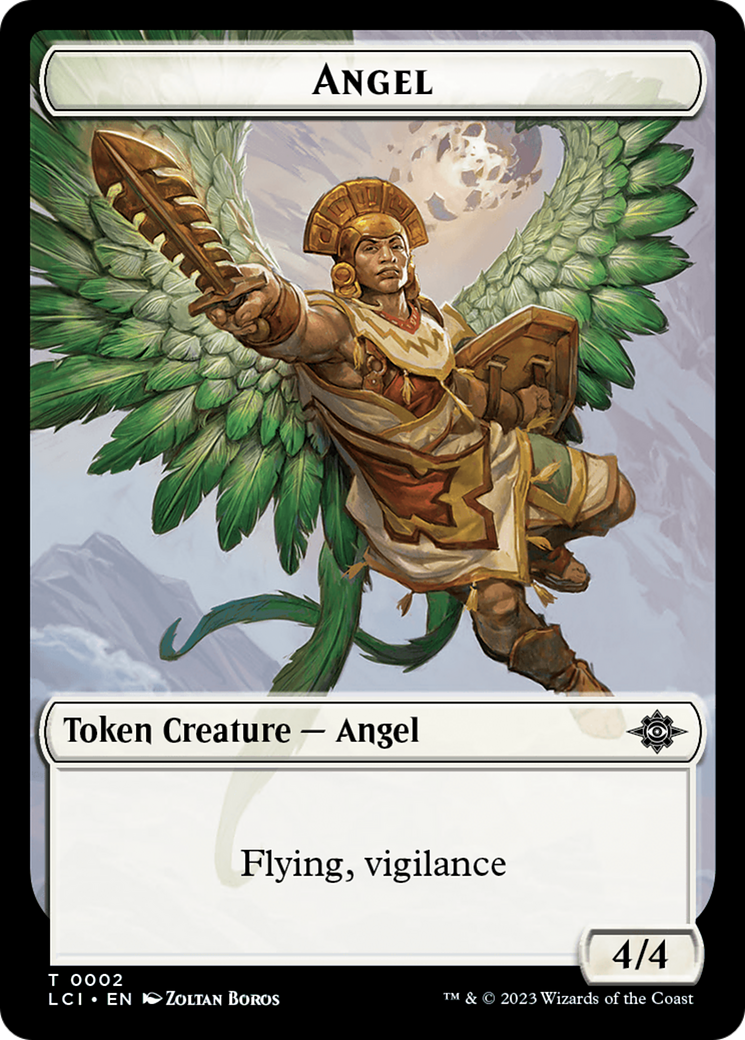 Gnome // Angel Double-Sided Token [The Lost Caverns of Ixalan Tokens] - Destination Retro