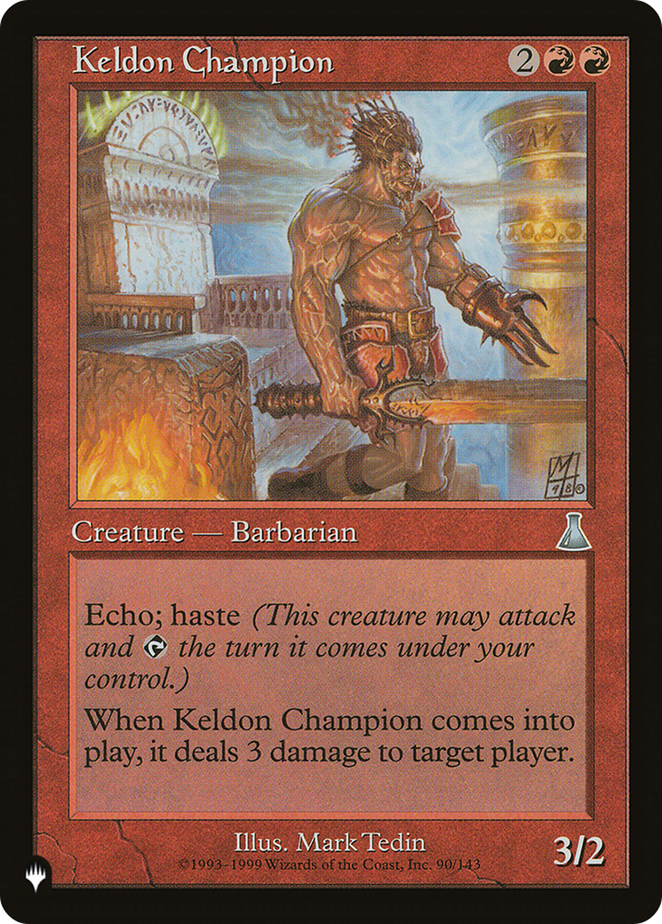 Keldon Champion [The List] - Destination Retro