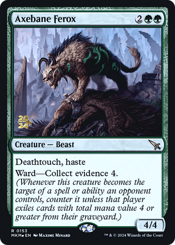Axebane Ferox [Murders at Karlov Manor Prerelease Promos] - Destination Retro
