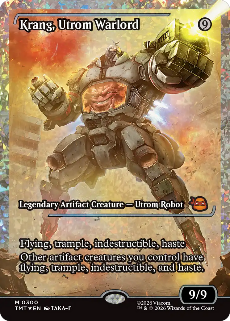 Krang, Utrom Warlord (Showcase) (Fracture Foil) [Teenage Mutant Ninja Turtles] - Destination Retro
