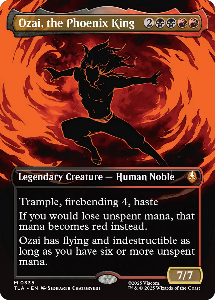 Ozai, the Phoenix King (0335) (Borderless) [Avatar: The Last Airbender] - Destination Retro