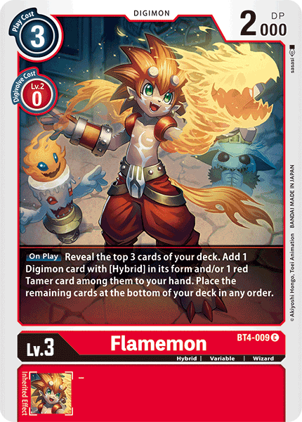 Flamemon [BT4-009] [Great Legend] - Destination Retro