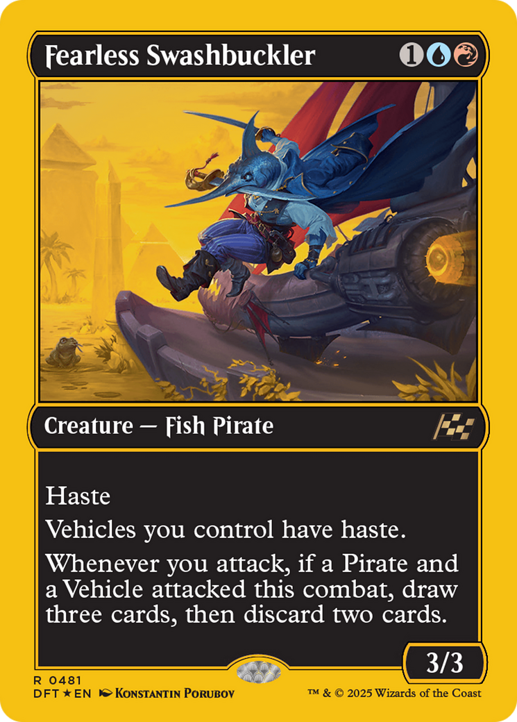 Fearless Swashbuckler (First-Place Foil) [Aetherdrift] - Destination Retro