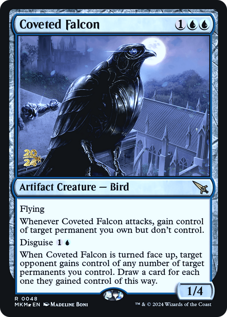 Coveted Falcon [Murders at Karlov Manor Prerelease Promos] - Destination Retro
