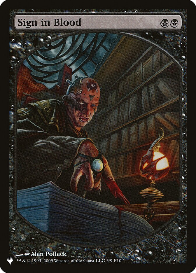 Sign in Blood [The List] - Destination Retro