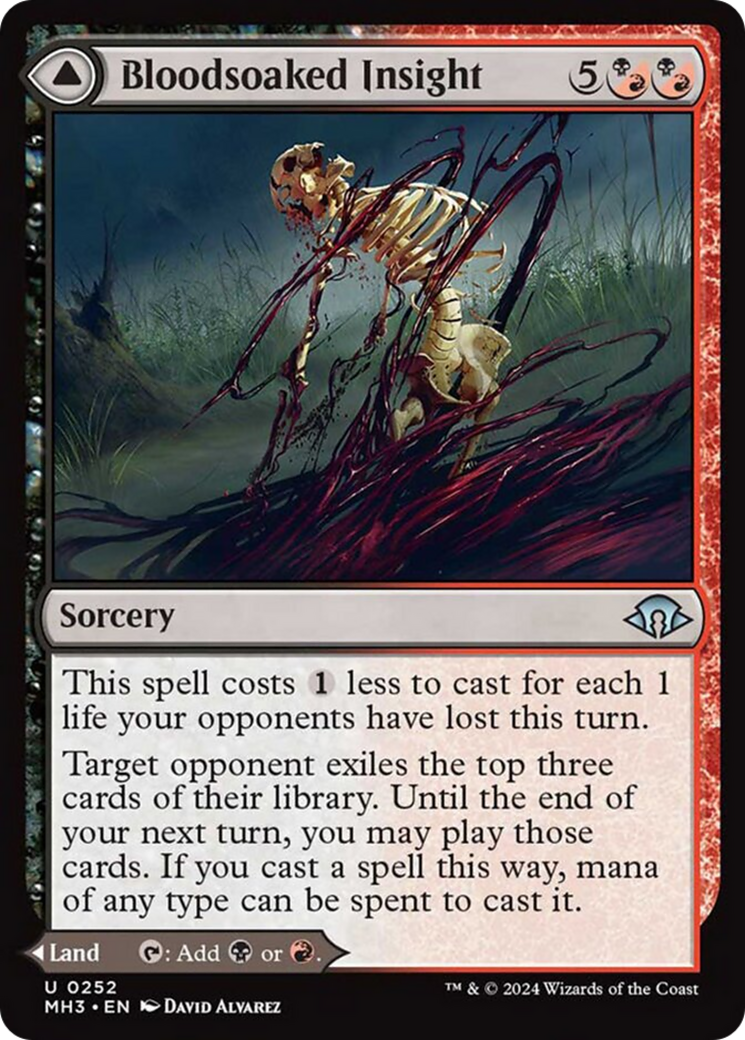 Bloodsoaked Insight // Sanguine Morass [Modern Horizons 3] - Destination Retro