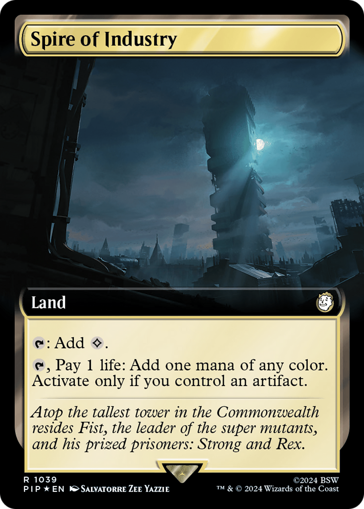 Spire of Industry (Extended Art) (Surge Foil) [Fallout] - Destination Retro