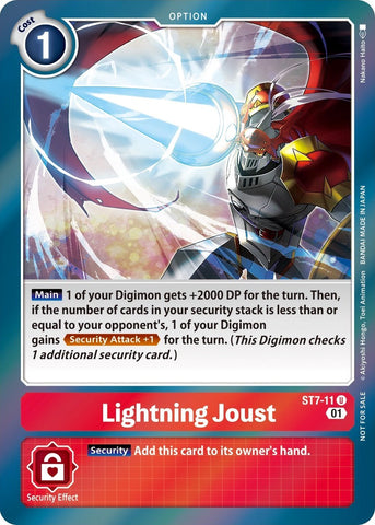 Lightning Joust [ST7-11] (Gen Con 2022) [Starter Deck: Gallantmon Promos] - Destination Retro