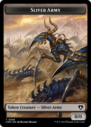 Sliver Army // Sliver Double-Sided Token [Commander Masters Tokens] - Destination Retro