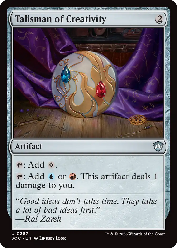 Talisman of Creativity [Secrets of Strixhaven Commander] - Destination Retro