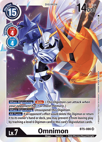 Omnimon [BT5-086] [Battle of Omni] - Destination Retro
