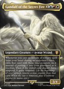 Gandalf of the Secret Fire (Borderless) (Surge Foil) [The Lord of the Rings: Tales of Middle-Earth Commander] - Destination Retro