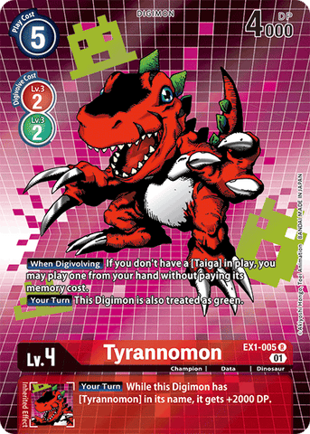 Tyrannomon [EX1-005] (Alternate Art) [Classic Collection] - Destination Retro