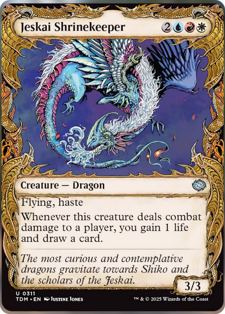 Jeskai Shrinekeeper (Showcase) [Tarkir: Dragonstorm] - Destination Retro