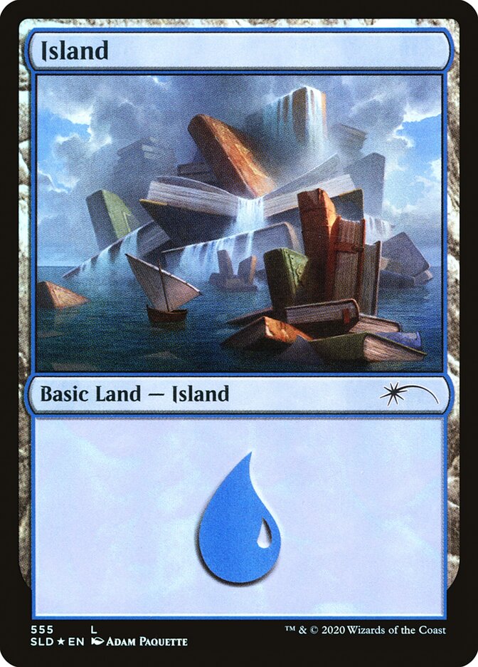 Island (Well Read) (555) [Secret Lair Drop Promos] - Destination Retro