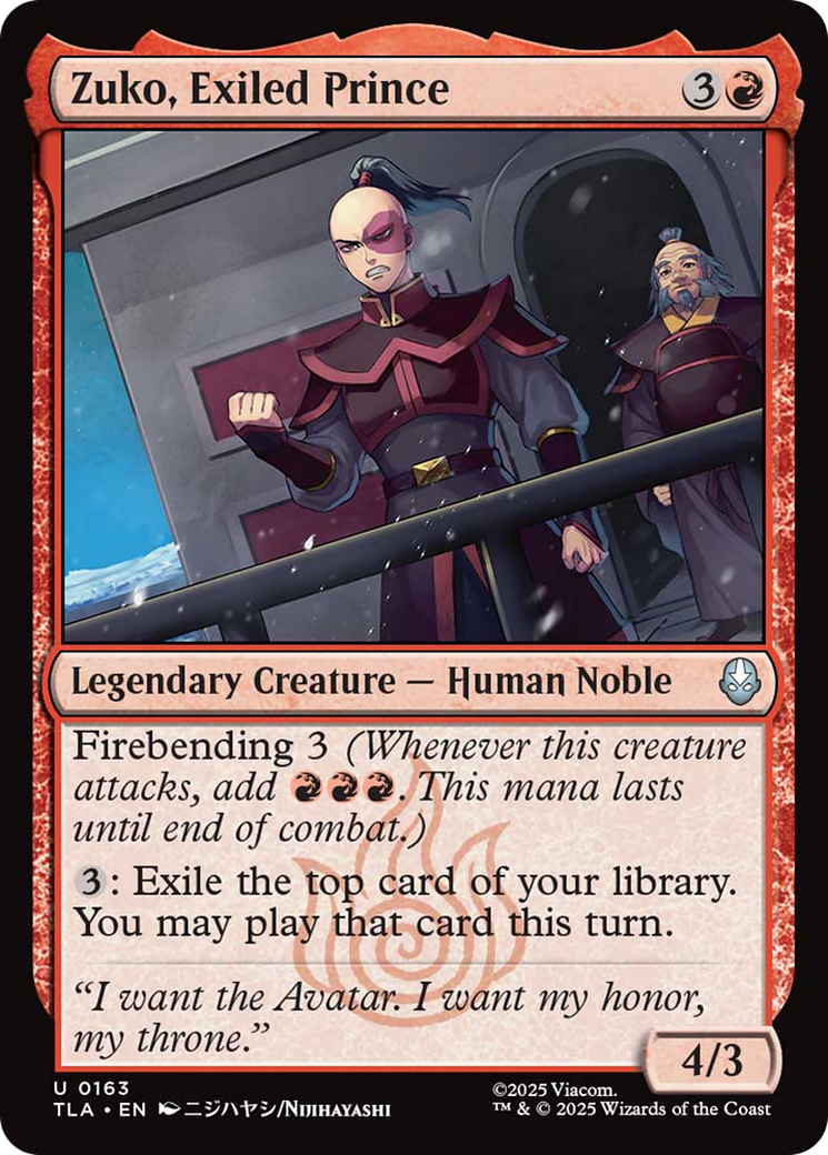 Zuko, Exiled Prince [Avatar: The Last Airbender] - Destination Retro