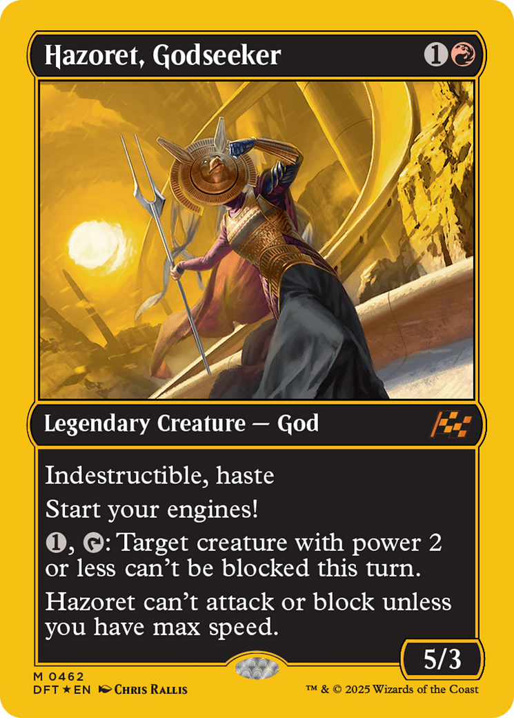 Hazoret, Godseeker (First-Place Foil) [Aetherdrift] - Destination Retro