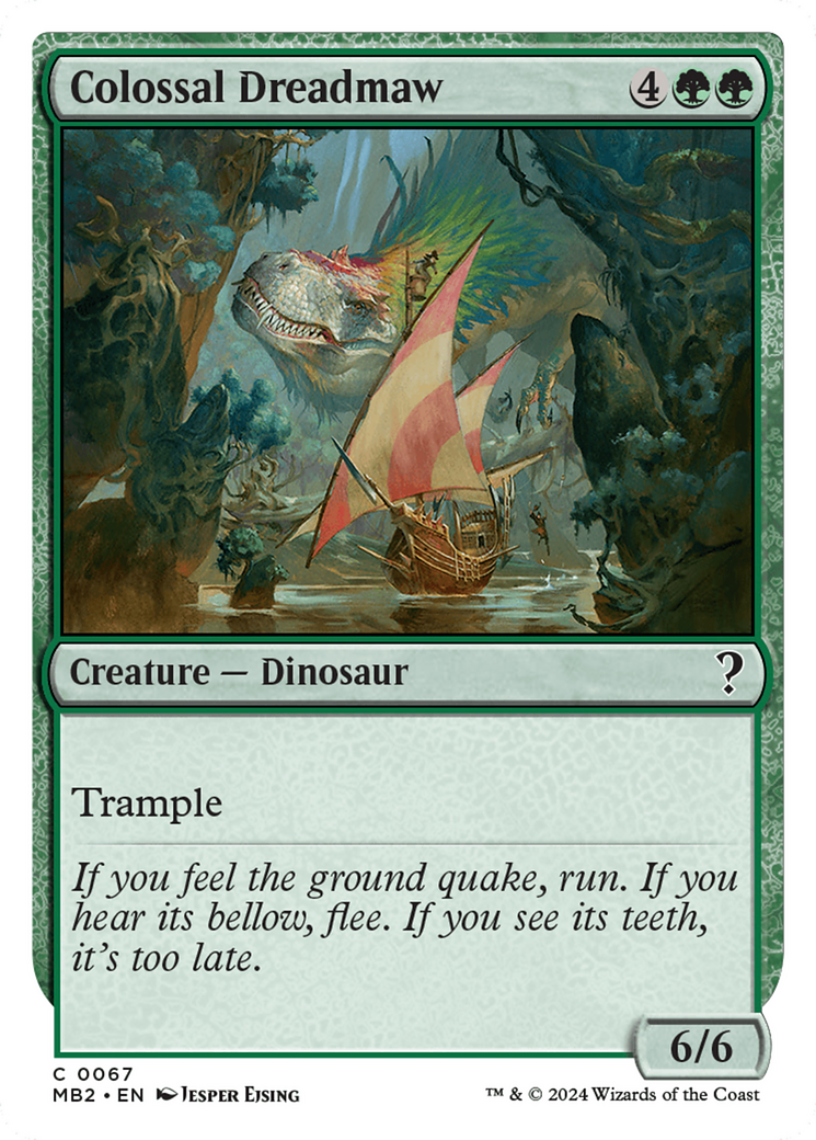Colossal Dreadmaw (White Border) [Mystery Booster 2] - Destination Retro