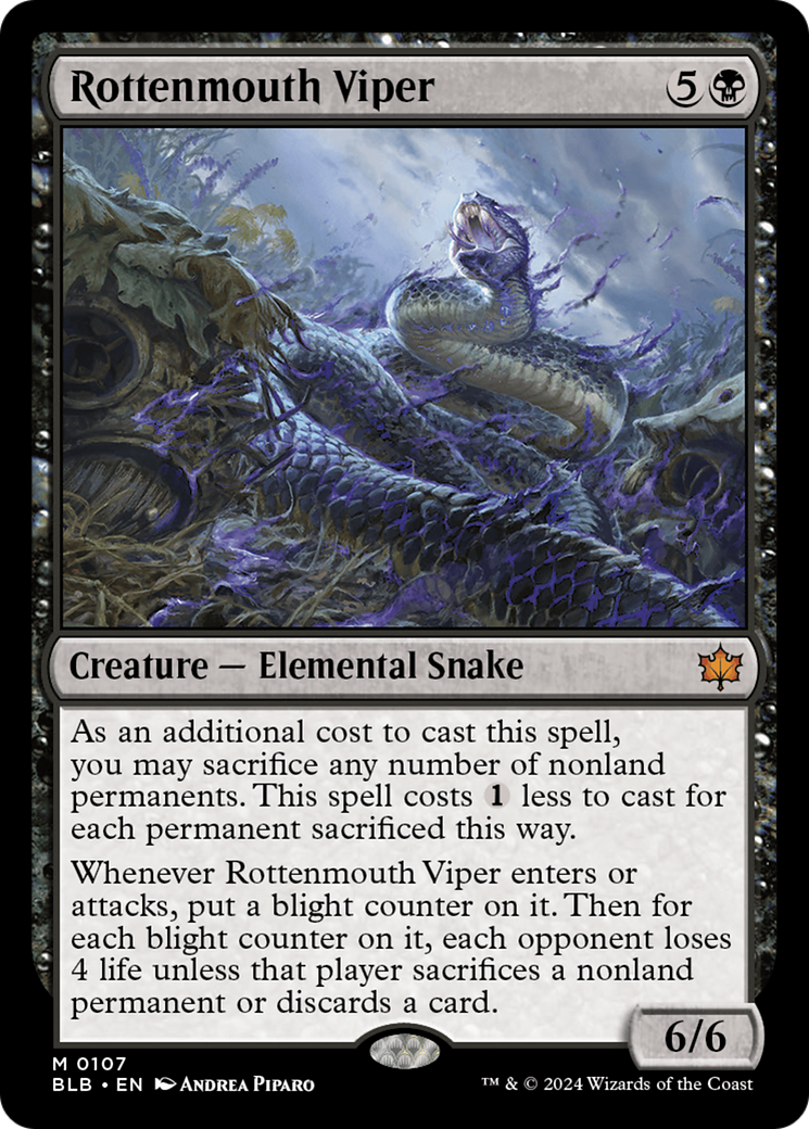 Rottenmouth Viper [Bloomburrow] - Destination Retro