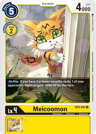 Meicoomon [BT4-041] (Revision Pack 2021) [Great Legend Promos] - Destination Retro