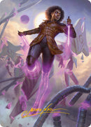 Kaya, Intangible Slayer Art Card (Gold-Stamped Signature) [Phyrexia: All Will Be One Art Series] - Destination Retro