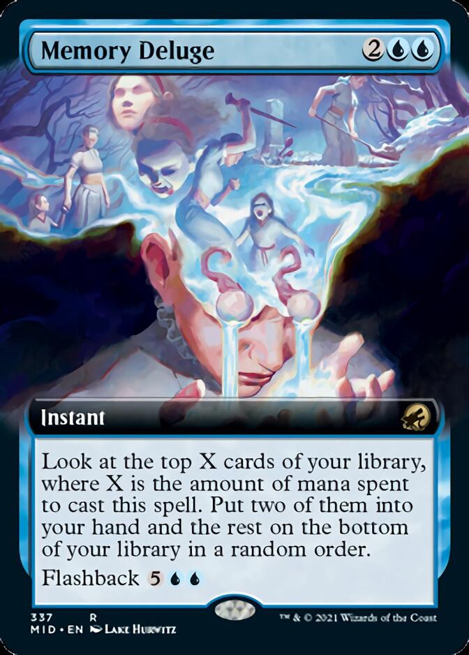 Memory Deluge (Extended Art) [Innistrad: Midnight Hunt] - Destination Retro