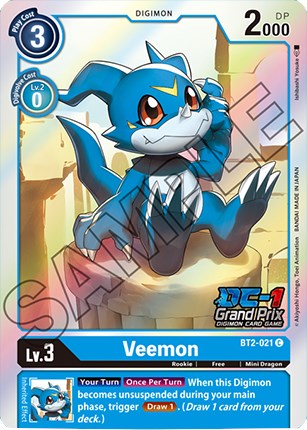 Veemon [BT2-021] (DC-1 Grand Prix) [Release Special Booster Promos] - Destination Retro