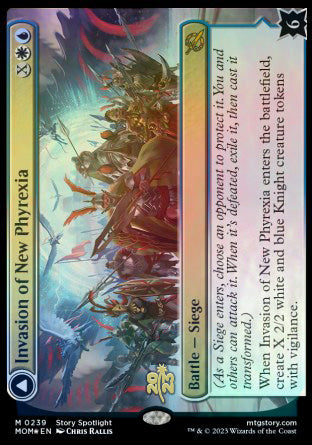 Invasion of New Phyrexia // Teferi Akosa of Zhalfir [March of the Machine Prerelease Promos] - Destination Retro