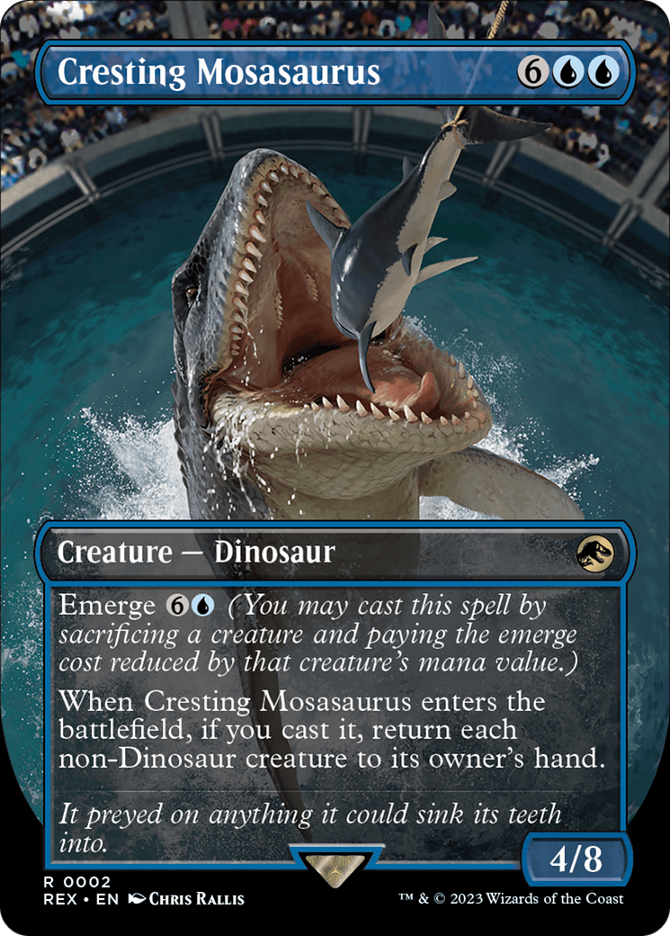 Cresting Mosasaurus (Borderless) [Jurassic World Collection] - Destination Retro