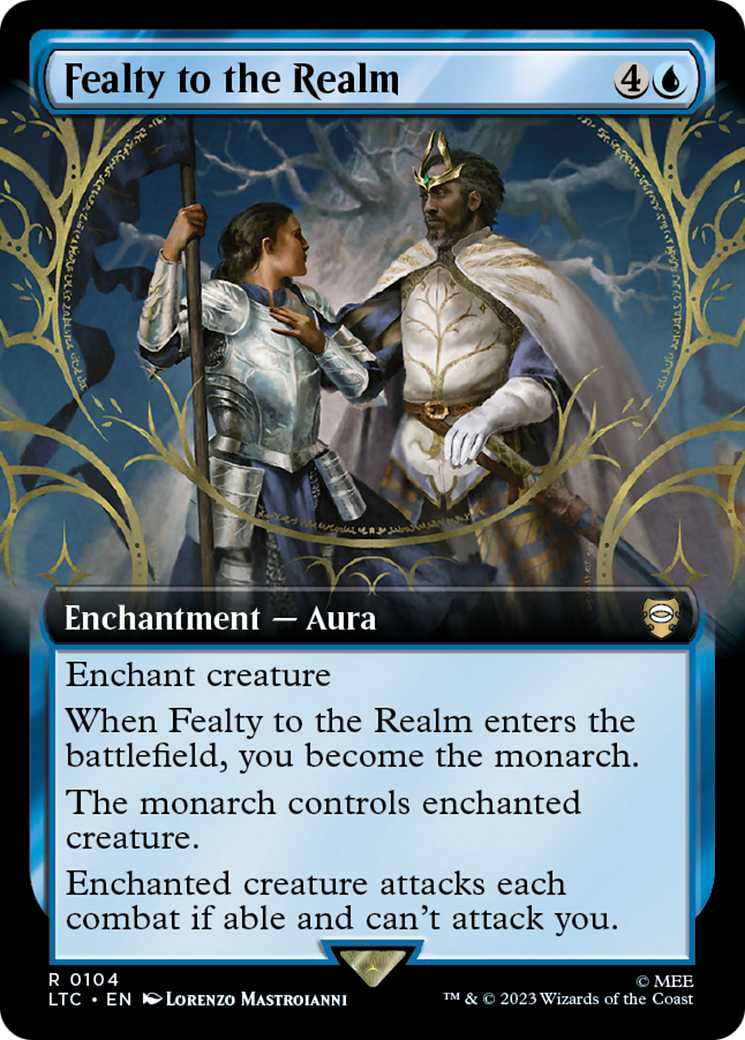 Fealty to the Realm (Extended Art) [The Lord of the Rings: Tales of Middle-Earth Commander] - Destination Retro