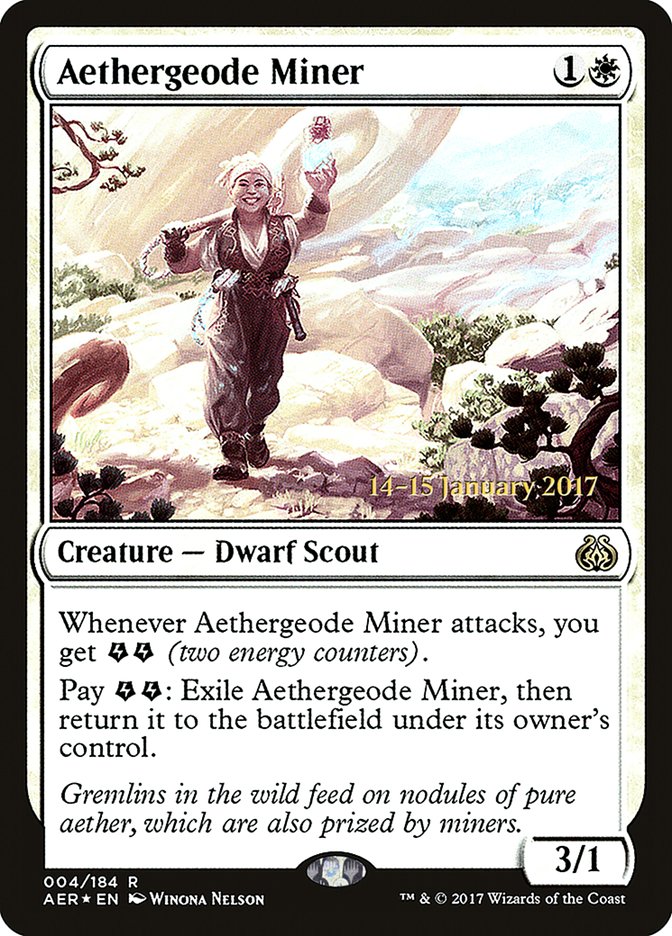 Aethergeode Miner [Aether Revolt Prerelease Promos] - Destination Retro