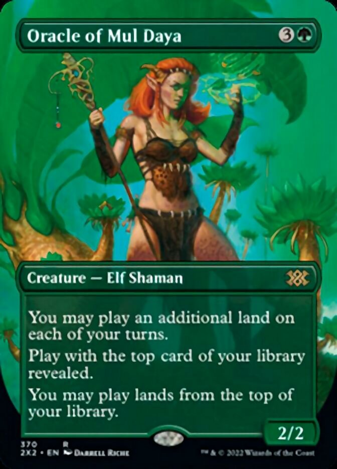 Oracle of Mul Daya (Borderless Alternate Art) [Double Masters 2022] - Destination Retro