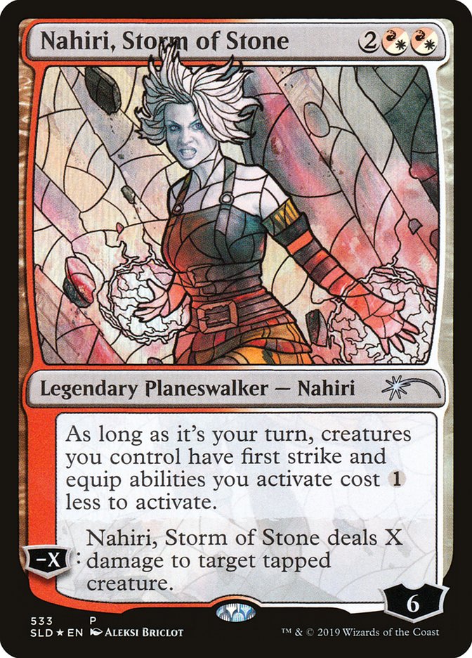 Nahiri, Storm of Stone (Stained Glass) [Secret Lair Drop Promos] - Destination Retro