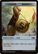 Elemental (0016) // Gold Double-Sided Token [Tarkir: Dragonstorm Commander Tokens] - Destination Retro