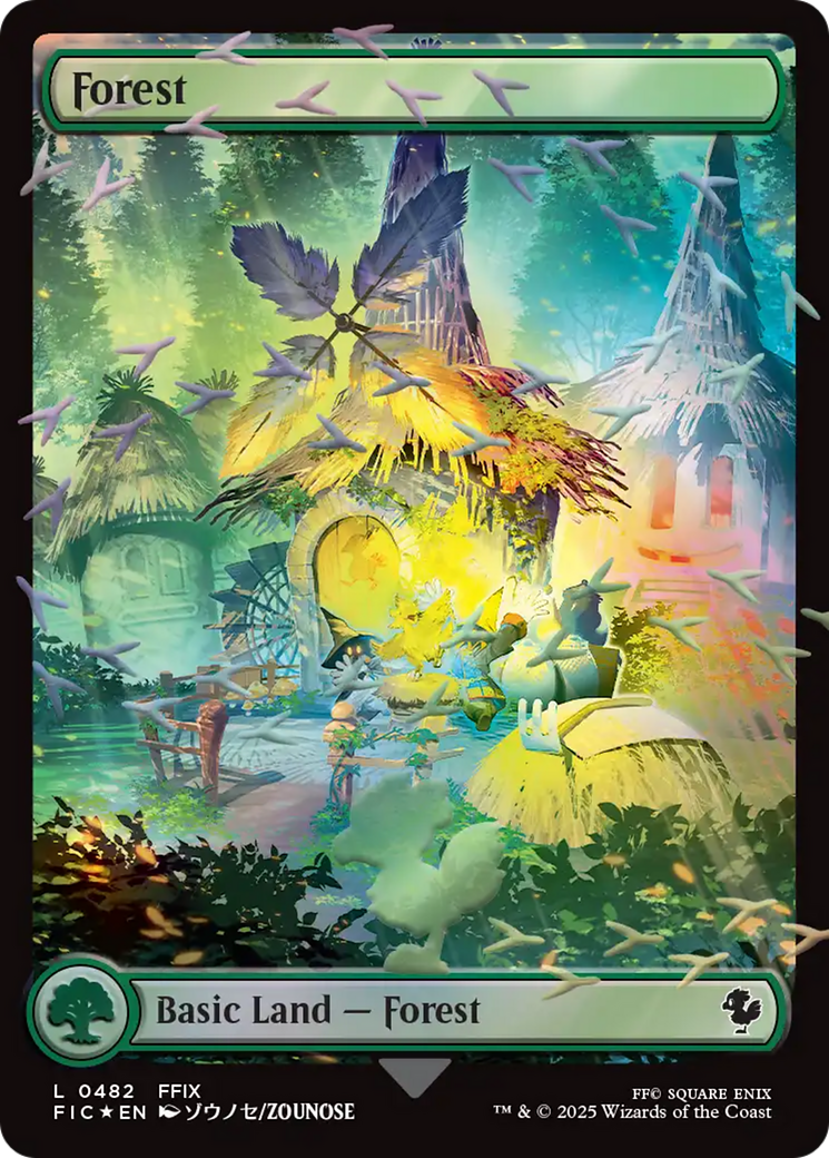 Forest (Chocobo Track Foil) [FINAL FANTASY Commander] - Destination Retro