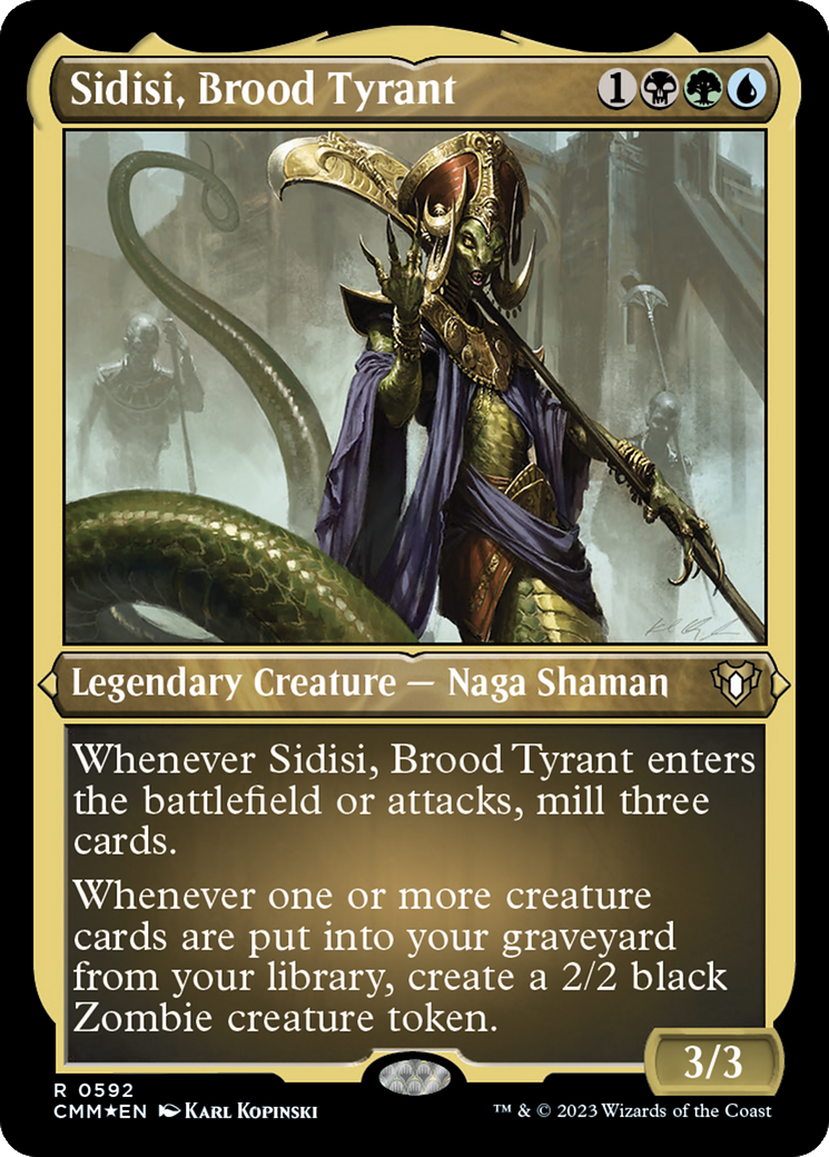 Sidisi, Brood Tyrant (Foil Etched) [Commander Masters] - Destination Retro