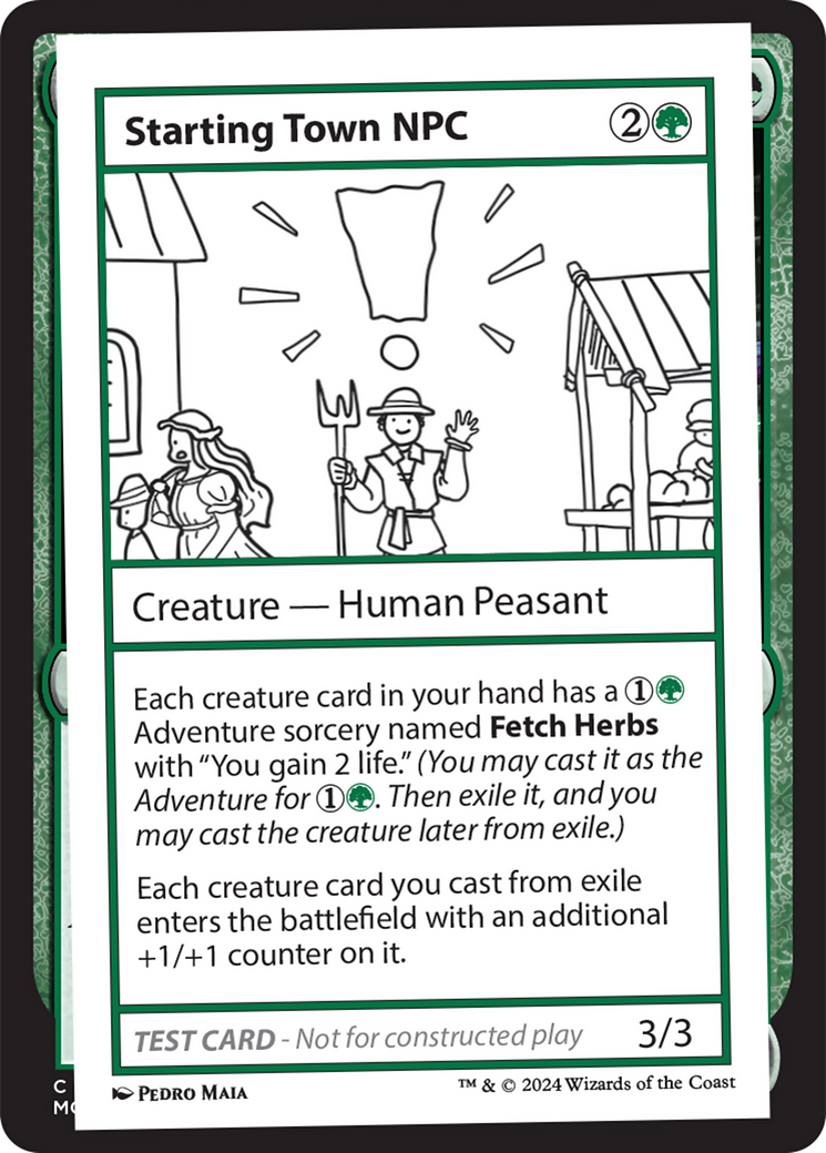 Starting Town NPC [Mystery Booster 2 Playtest Cards] - Destination Retro