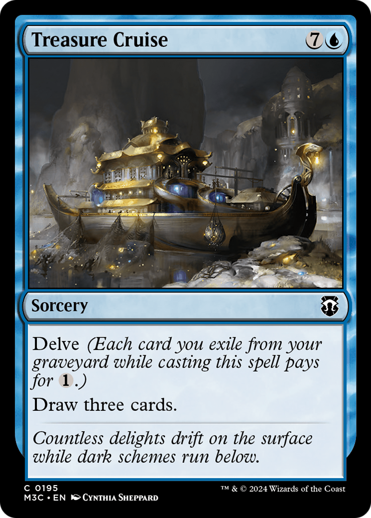 Treasure Cruise (Ripple Foil) [Modern Horizons 3 Commander] - Destination Retro