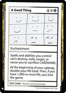 A Good Thing [Mystery Booster Playtest Cards] - Destination Retro