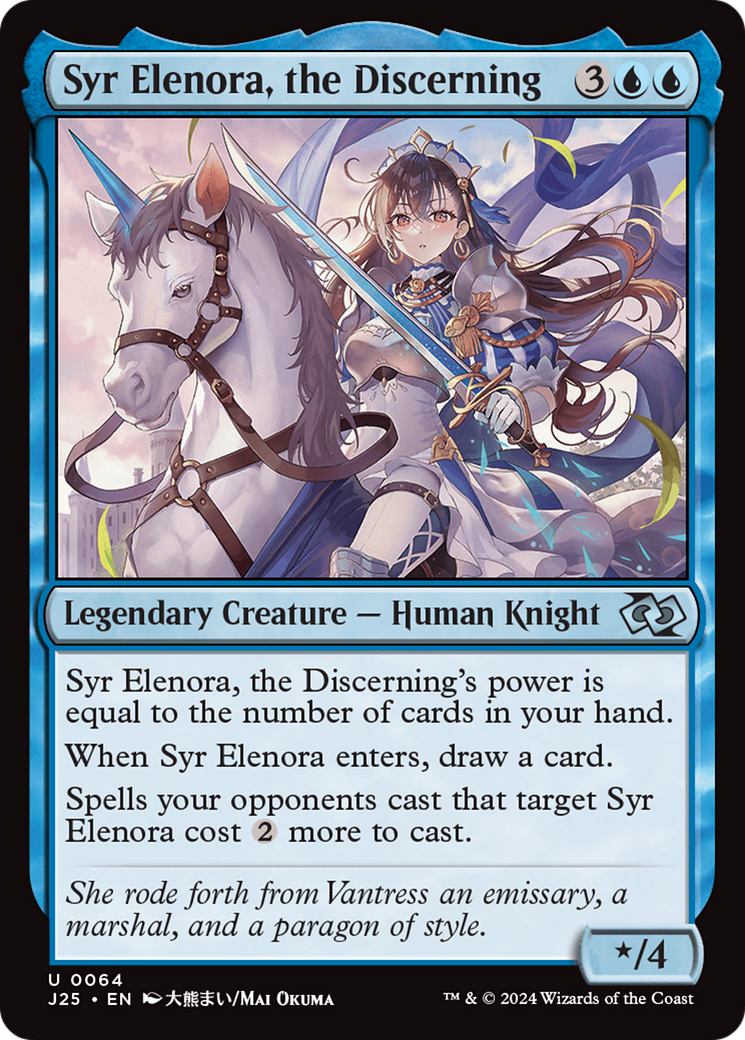 Syr Elenora, the Discerning (Anime) [Foundations Jumpstart] - Destination Retro
