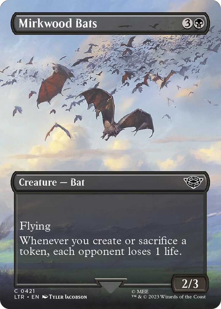 Mirkwood Bats (Borderless Alternate Art) [The Lord of the Rings: Tales of Middle-Earth] - Destination Retro