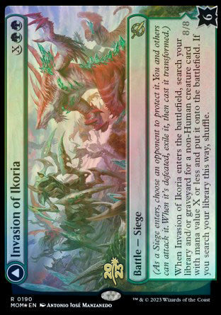 Invasion of Ikoria // Zilortha, Apex of Ikoria [March of the Machine Prerelease Promos] - Destination Retro