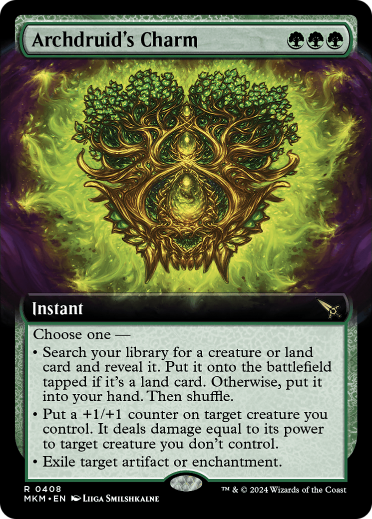 Archdruid's Charm (Extended Art) [Murders at Karlov Manor] - Destination Retro