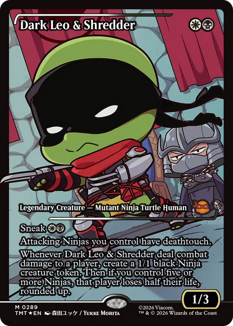 Dark Leo & Shredder (Showcase) [Teenage Mutant Ninja Turtles] - Destination Retro