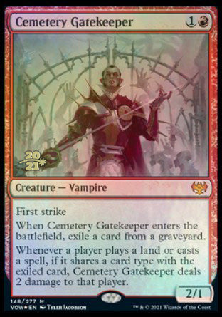 Cemetery Gatekeeper [Innistrad: Crimson Vow Prerelease Promos] - Destination Retro