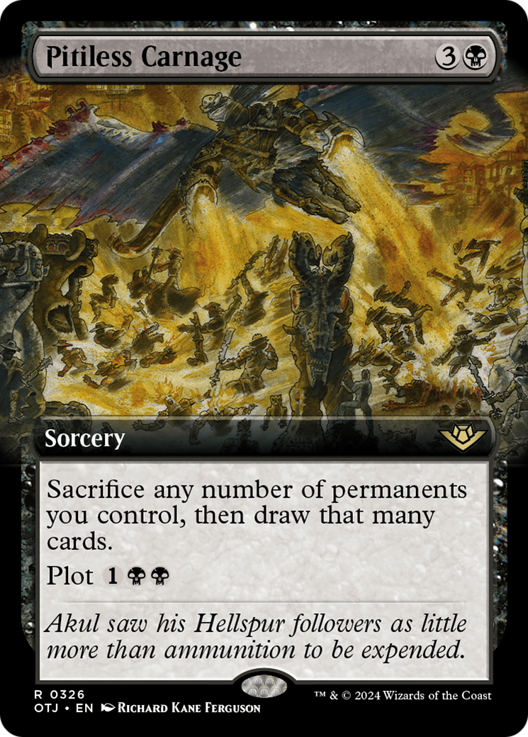 Pitiless Carnage (Extended Art) [Outlaws of Thunder Junction] - Destination Retro